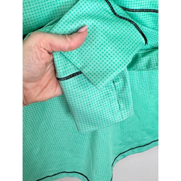 Women’s Mint Green Quarter Zip Golf Pullover Performance Athleisure Top - Picture 4 of 8